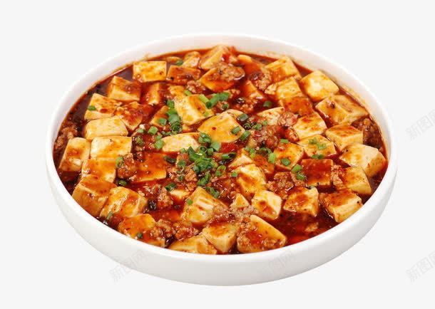 麻婆豆腐png免抠素材_新图网 https://ixintu.com 产品实物 炒 美味 菜肴 蔬菜 豆腐 辣椒 麻辣