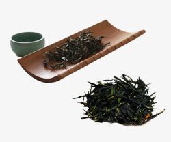 安化黑茶海报竹子上的安化黑茶高清图片