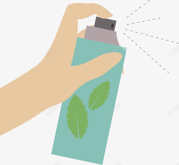 手拿喷壶png免抠素材_新图网 https://ixintu.com 卡通 叶子 喷壶 喷罐 喷雾 手指 手绘 绿色 谁的菜