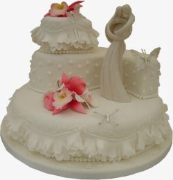 镶花风格浪漫又唯美的蛋糕高清图片