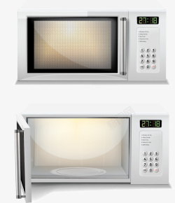 白色微波炉家用小家电白色微波炉高清图片