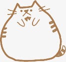胖猫印章水印素材