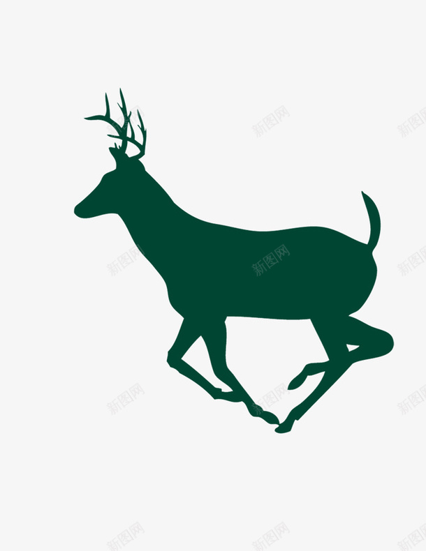 圣诞主题之麋鹿png免抠素材_新图网 https://ixintu.com 圣诞 圣诞主题 影子 手绘 麋鹿
