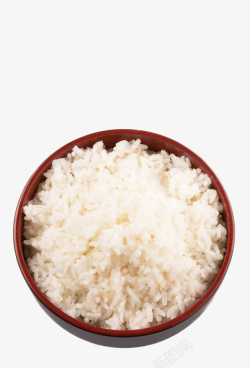 白色饭碗一大碗白色蒸大米饭高清图片