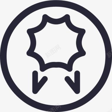 权威认证矢量图图标图标