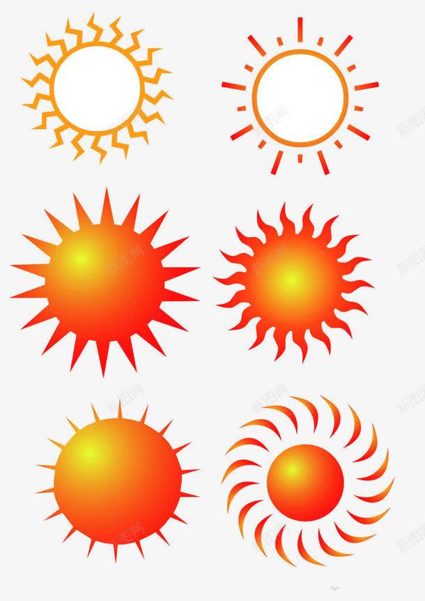 创意太阳变形png免抠素材_新图网 https://ixintu.com 创意太阳 发散光 红色 设计变形