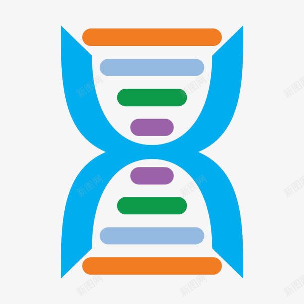 可爱彩色简约DNA图形png免抠素材_新图网 https://ixintu.com DNA双螺旋 PPT元素 可爱 基因 实验 科研 遗传