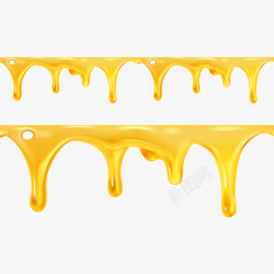 液态蜂蜜设计动感液态蜂蜜矢量图高清图片