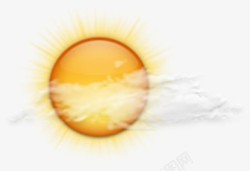 太阳云彩背景天气预报云彩太阳图标高清图片
