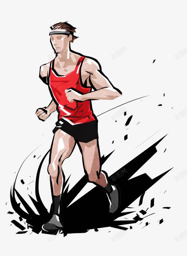 奔跑的运动员png免抠素材_新图网 https://ixintu.com nbsp 卡通手绘 奔跑 比赛 水墨 赛跑 跑步 运动 锻炼 飞奔 马拉松 马拉松比赛
