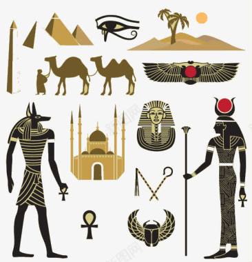 埃及特色图标图标