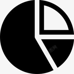 业务线的图形饼图的业务统计图标高清图片