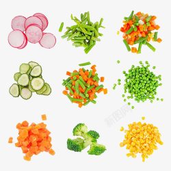 切好的蔬菜葱头切好的蔬菜高清图片