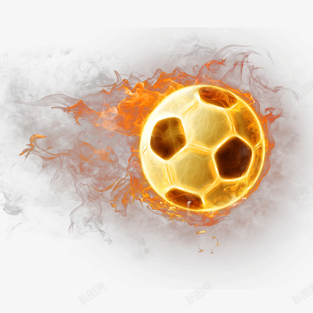 火光里的足球手绘图png免抠素材_新图网 https://ixintu.com 发光 火光 火星 足球 足球运动 足球运动员
