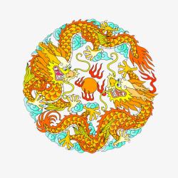 龙吐珠图片双龙戏珠高清图片