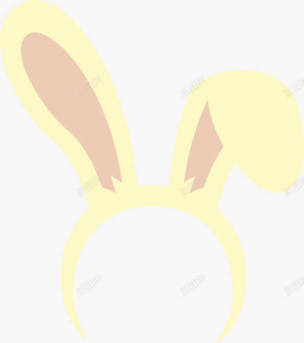 复活节黄色兔耳头箍png免抠素材_新图网 https://ixintu.com Easter Happy 兔子发箍 兔耳头箍 复活节 复活节快乐 黄色兔耳