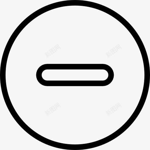 减图标png_新图网 https://ixintu.com 减去 减法 删除符号 形状和符号 数学 线
