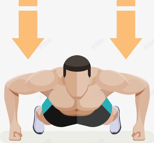 向下做俯卧撑的男人图png免抠素材_新图网 https://ixintu.com png图形 举重 人 健身 健身男人 男人 肌肉 锻炼 锻炼的男人
