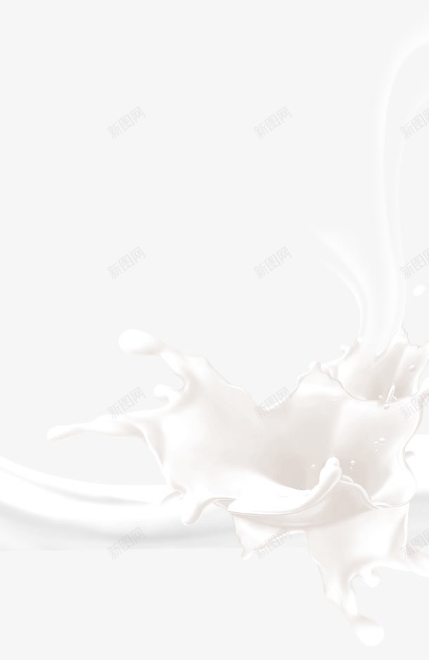 喷溅的白色牛奶png免抠素材_新图网 https://ixintu.com 动态牛奶 喷溅的牛奶 效果素材 液体 白色 食物