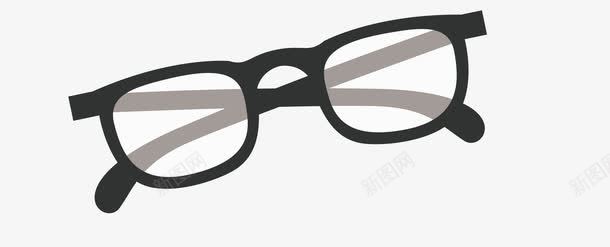 一副近视眼镜png免抠素材_新图网 https://ixintu.com 一副 卡通 图案 手绘 简图 边框 近视眼镜 黑色