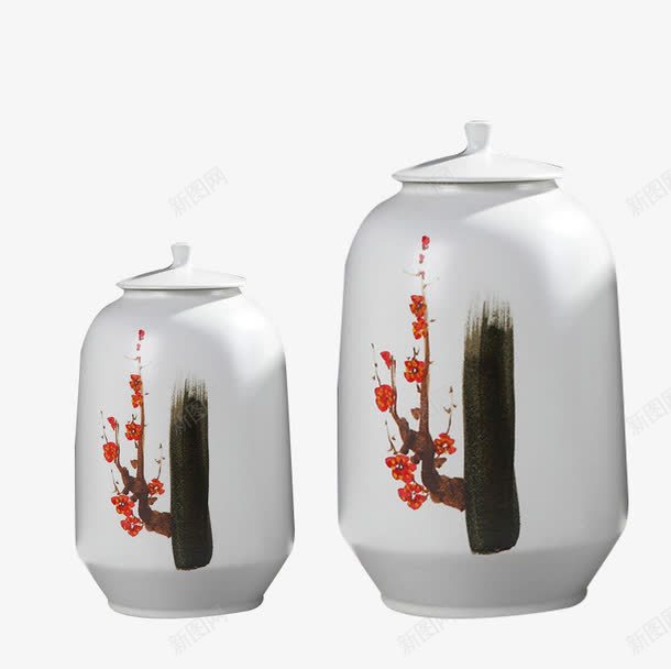 成套瓷器摆件png免抠素材_新图网 https://ixintu.com 摆件实物 桌面花瓶 白色摆件瓷器 花瓶