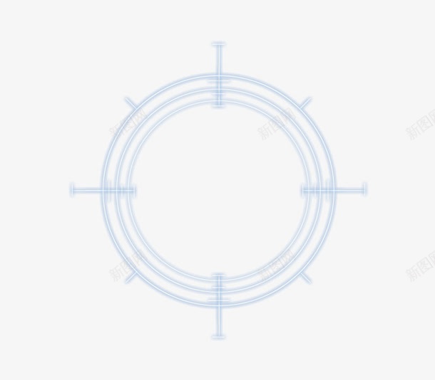 圆形定位图标png_新图网 https://ixintu.com 定位图标 瞄准准心 青色 靶心