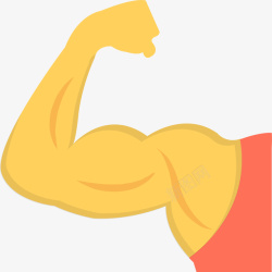 赤膊有力量的手臂图标高清图片