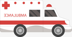 创意救护车救护车标识卡通救护车矢量图图标高清图片