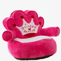 粉色小皇冠懒人沙发素材