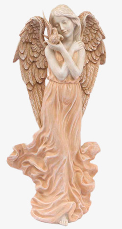 雕像天使宝宝石膏雕像高清图片
