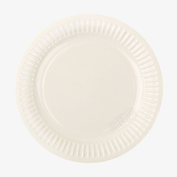 白色圆形蛋糕纸碟子实物素材