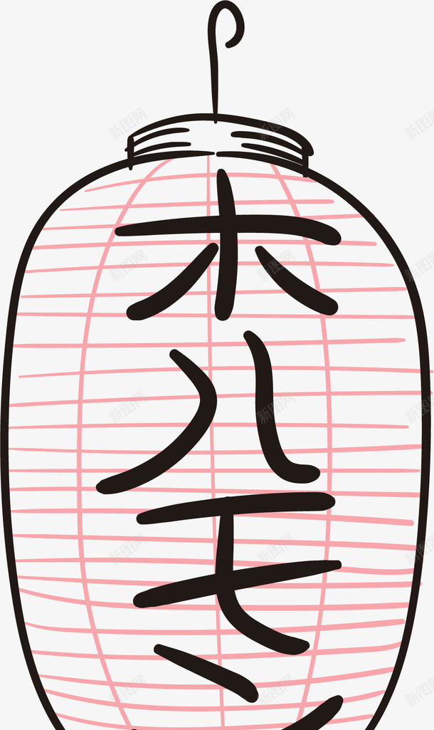 日本文化装饰元素png免抠素材_新图网 https://ixintu.com 文化素材 日本 灯笼