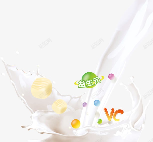 牛奶糖的营养成分png免抠素材_新图网 https://ixintu.com 牛奶 益生元 糖块