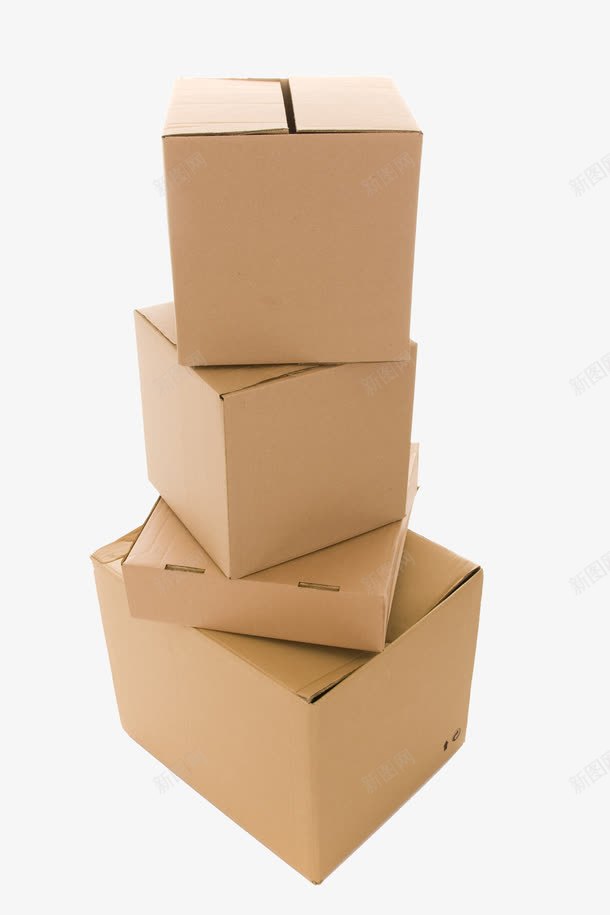快递用纸箱png免抠素材_新图网 https://ixintu.com 产品实物 包裹 快递 纸制品 纸箱