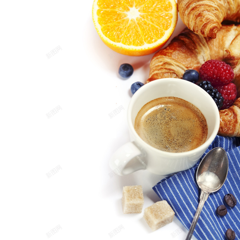 美食背景jpg_新图网 https://ixintu.com 咖啡 摄影 摄影喜欢 橙子柠檬 白色 面包 风景 餐具