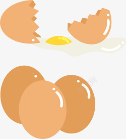 打碎打碎的鸡蛋矢量图高清图片