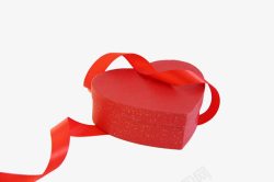 红色爱心礼盒素材