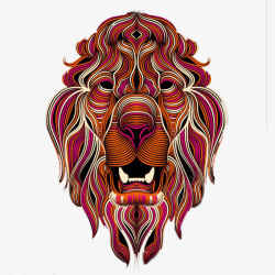 红色狮子头素材