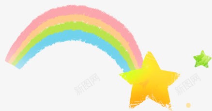 卡通彩虹png免抠素材_新图网 https://ixintu.com 形状 彩虹 悬浮物 立体 装饰