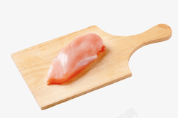 简洁食物案板上的鸡胸肉素材