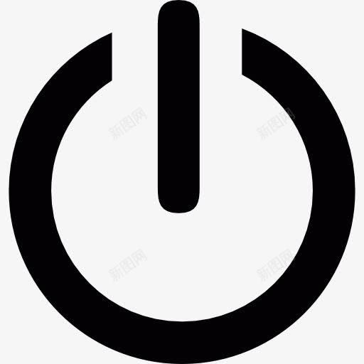 电源按钮图标png_新图网 https://ixintu.com 关闭 打开 技术 重启
