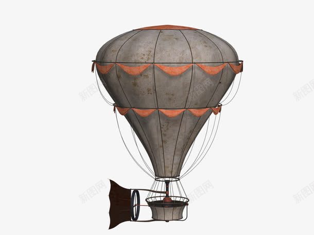 蒸汽热气球png免抠素材_新图网 https://ixintu.com 蒸汽时代 飞机 飞艇 鼓风机
