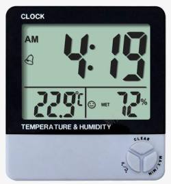 高精度电子温湿度计电子温湿度测量度仪表高清图片