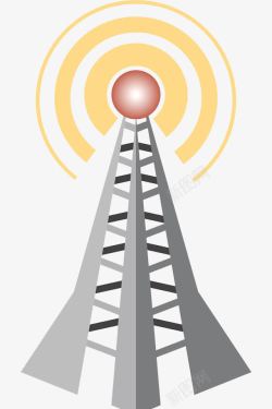 基站发射屋无线电通讯塔高清图片