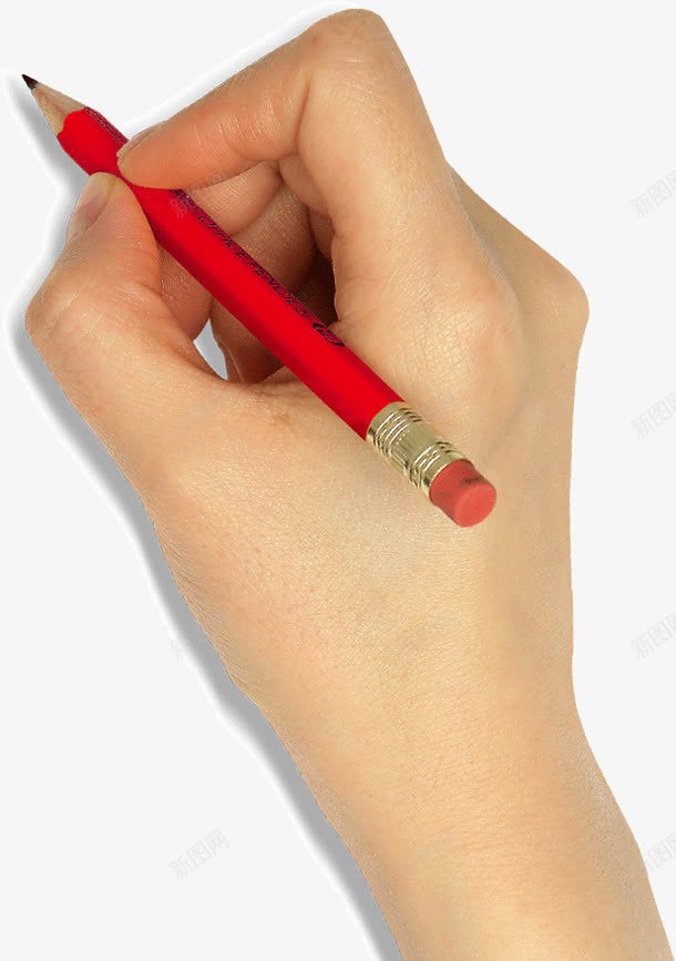 一只手拿笔写字png免抠素材_新图网 https://ixintu.com 一只手 写字 拿笔