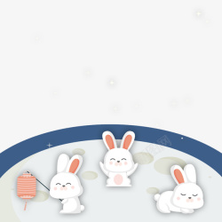 唯美小兔子可爱卡通小兔子高清图片