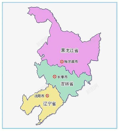 东北地图png免抠素材_新图网 https://ixintu.com 东北 中国 亚洲 亚洲地图 黑龙江