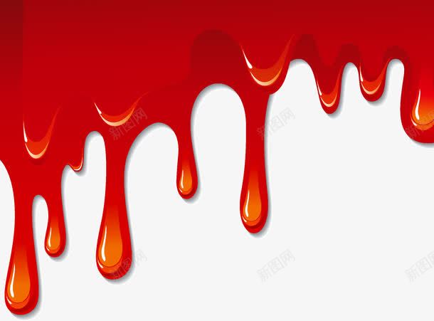 流动液体png免抠素材_新图网 https://ixintu.com 水 油漆 流动 液体 红色