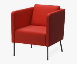 红色靠垫红色椅子高清图片