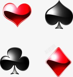 红心A扑克牌扑克牌矢量图高清图片